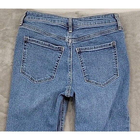 Old Navy Womens Jeans Size 0 Button Fly Extra High Rise Kicker Boot Cut 25x31 - Picture 5 of 11